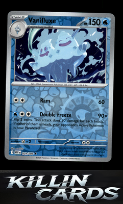 Reverse Holofoil Vanilluxe 029/086 Pokemon Uncommon SV: White Flare Card NM