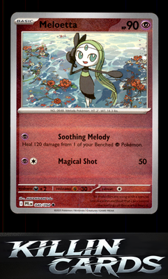 Reverse Holofoil Meloetta 040/094 Pokemon Uncommon ME02: Phantasmal Flames Card
