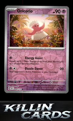 Reverse Holofoil Oricorio - 089/191 089/191 Pokemon Common SV08: Surging Sparks