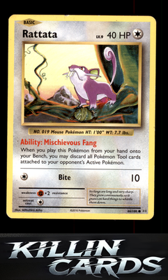 Rattata 66/108 Pokemon Common XY - Evolutions Card NM