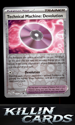 Reverse Holofoil Technical Machine: Devolution 177/182 Pokemon Uncommon SV04: Pa