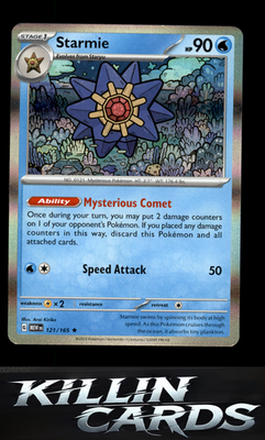 Starmie 121/165 Pokemon Rare SV: Scarlet & Violet 151 Card NM