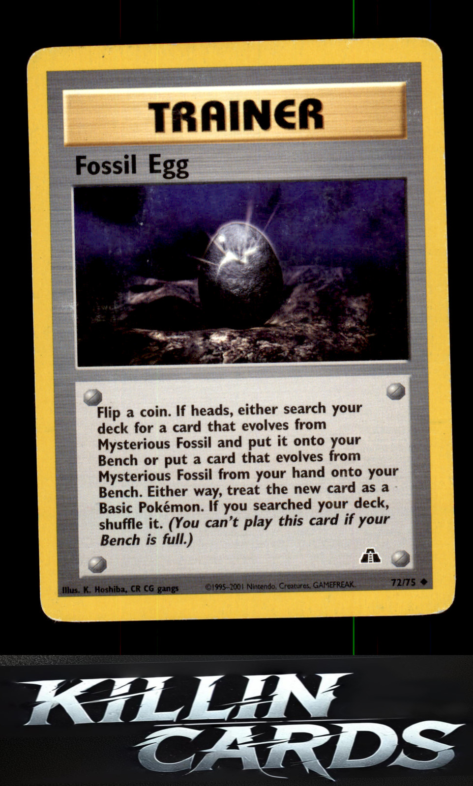 Fossil Egg 72/75 Pokemon Uncommon Neo Discovery Card LP