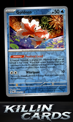 Reverse Holofoil Goldeen 020/131 Pokemon Common SV: Prismatic Evolutions Card NM