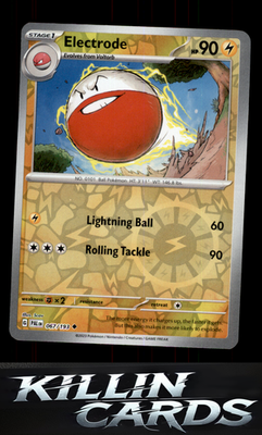 Reverse Holofoil Electrode 067/193 Pokemon Uncommon SV02: Paldea Evolved Card NM