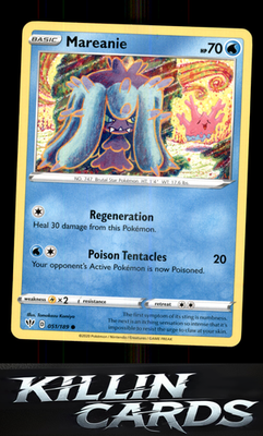 Mareanie 051/189 Pokemon Common SWSH03: Darkness Ablaze Card NM