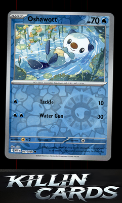 Reverse Holofoil Oshawott 021/086 Pokemon Common SV: White Flare Card NM