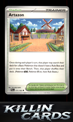 Artazon 171/193 Pokemon Uncommon SV02: Paldea Evolved Card NM