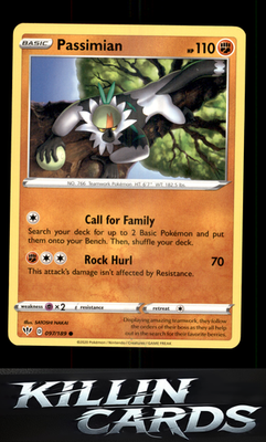 Passimian 097/189 Pokemon Common SWSH03: Darkness Ablaze Card NM