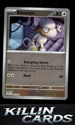Reverse Holofoil Smeargle 080/094 Pokemon Common ME02: Phantasmal Flames Card NM
