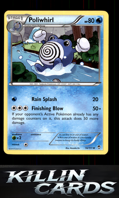 Poliwhirl 16/111 Pokemon Uncommon XY - Furious Fists Card NM