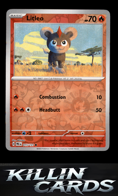 Reverse Holofoil Litleo 015/131 Pokemon Common SV: Prismatic Evolutions Card NM