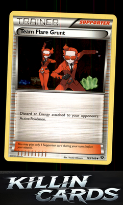Team Flare Grunt 129/146 Pokemon Uncommon XY Base Set Card LP