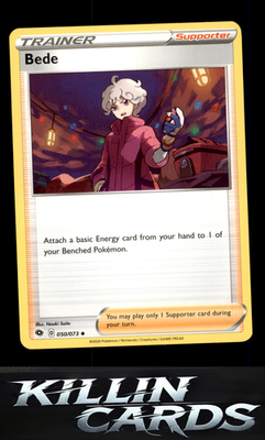 Bede 50/73 Pokemon Uncommon Champion's Path Card NM