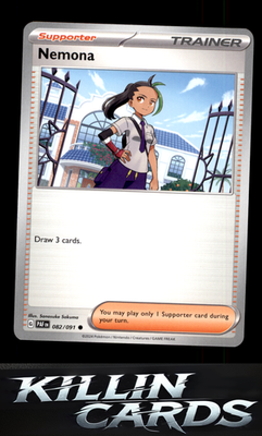 Nemona - 082/091 082/091 Pokemon Common SV: Paldean Fates Card NM