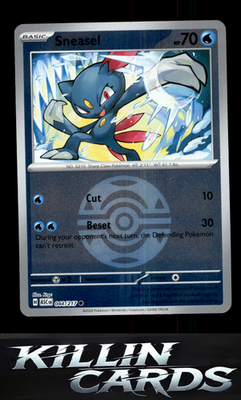Reverse Holofoil Sneasel (Dusk Ball) 044/217 Pokemon Common ME: Ascended Heroes