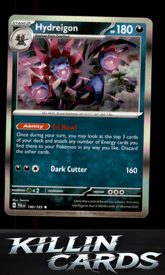 Hydreigon 140/193 Pokemon Rare SV02: Paldea Evolved Card NM