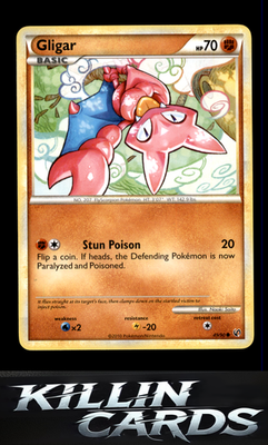 Gligar 49/90 Pokemon Common Undaunted Card LP