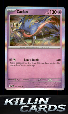 Zacian - 045/094 045/094 Pokemon Rare ME02: Phantasmal Flames Card NM