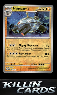 Reverse Holofoil Magnezone 060/191 Pokemon Uncommon SV08: Surging Sparks Card NM