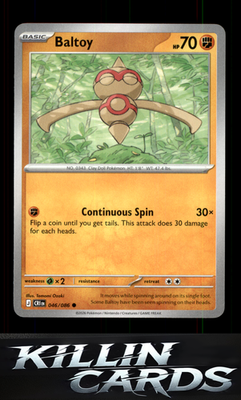 Baltoy 046/086 Pokemon Common ME04: Chaos Rising Card NM