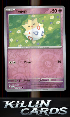 Reverse Holofoil Togepi 070/191 Pokemon Common SV08: Surging Sparks Card NM