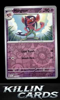 Reverse Holofoil Morgrem 072/159 Pokemon Common SV09: Journey Together Card NM