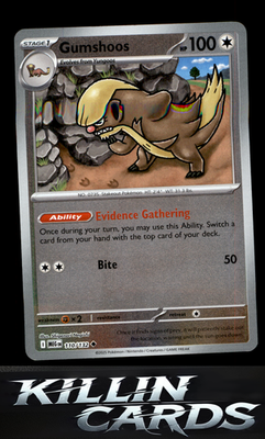 Reverse Holofoil Gumshoos - 110/132 110/132 Pokemon Uncommon ME01: Mega Evolutio