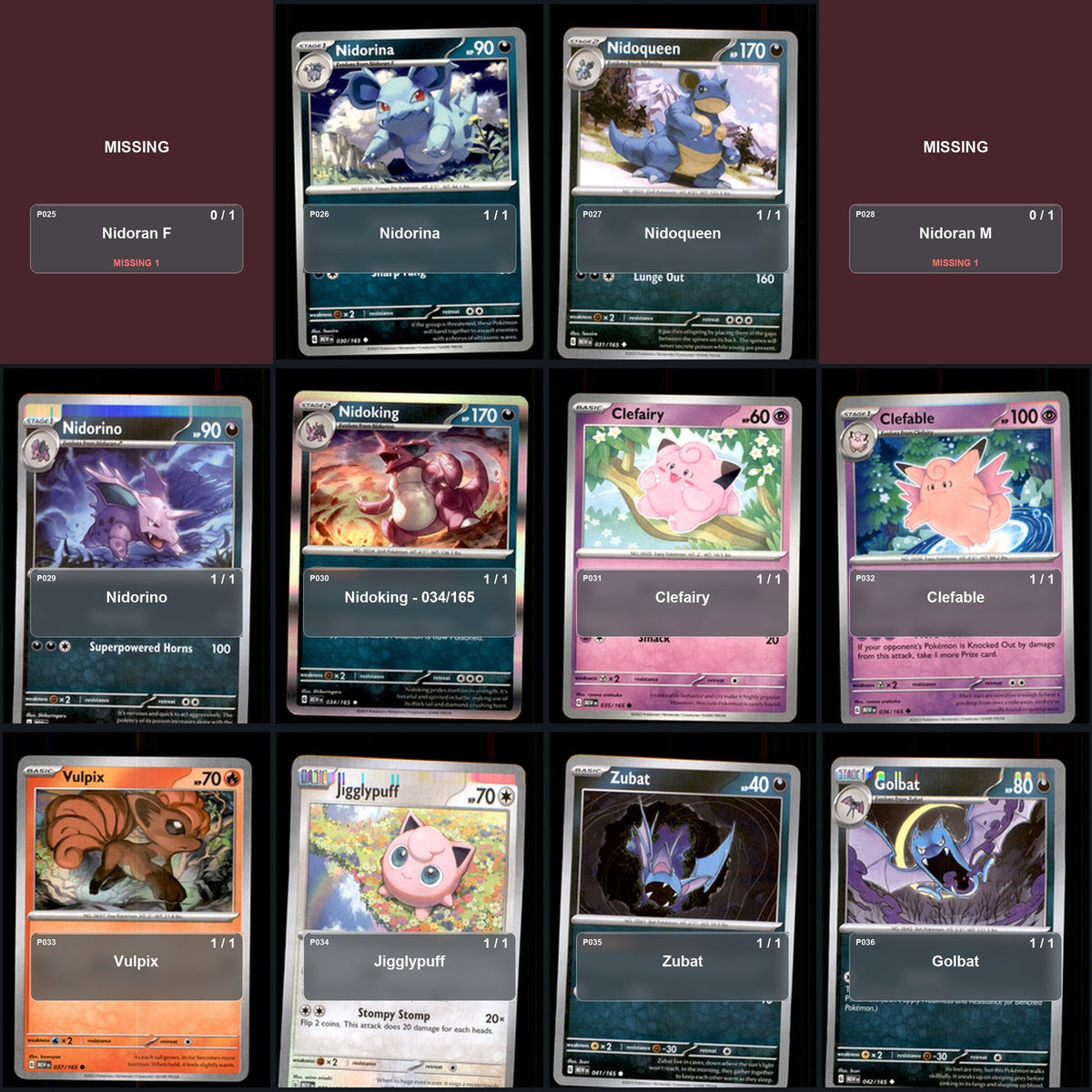 Pokemon TCG SV: Scarlet & Violet 151 C/UC/R Standard Set 151 Cards