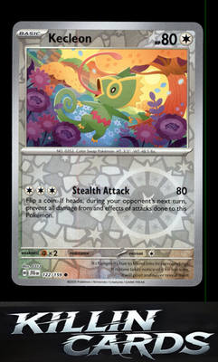 Reverse Holofoil Kecleon 122/159 Pokemon Common SV09: Journey Together Card NM