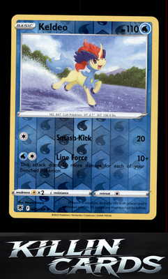 Reverse Holofoil Keldeo 045/189 Pokemon Holo Rare SWSH10: Astral Radiance Card N