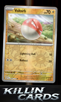 Reverse Holofoil Voltorb 066/193 Pokemon Common SV02: Paldea Evolved Card NM