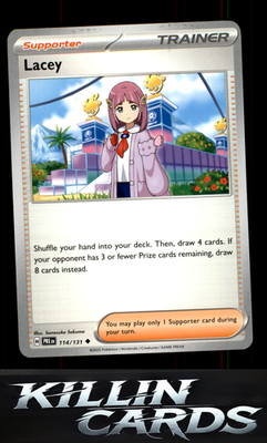 Lacey - 114/131 114/131 Pokemon Uncommon SV: Prismatic Evolutions Card NM