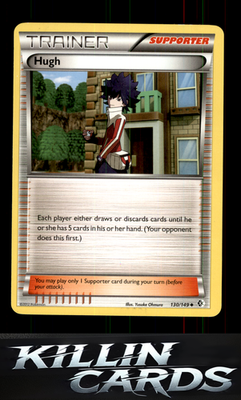 Hugh 130/149 Pokemon Uncommon Boundaries Crossed Card LP