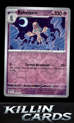 Reverse Holofoil Beheeyem 074/162 Pokemon Uncommon SV05: Temporal Forces Card NM