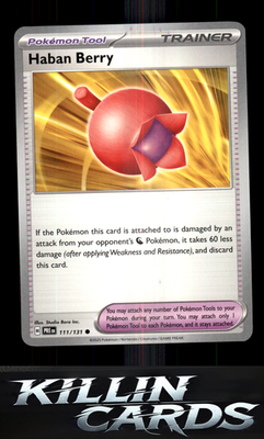 Haban Berry 111/131 Pokemon Common SV: Prismatic Evolutions Card NM