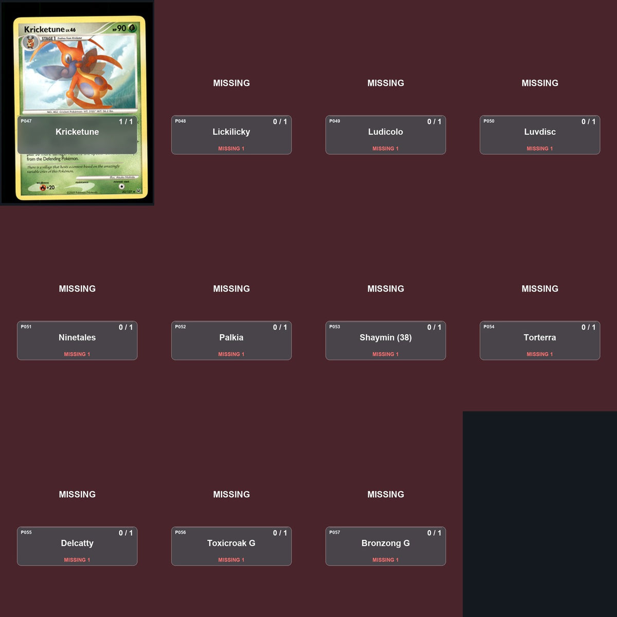 Pokemon TCG Platinum C/UC/R Standard Set 36 Cards