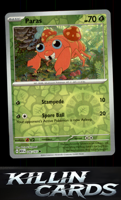 Paras 046/165 Pokemon Common SV: Scarlet & Violet 151 Card NM