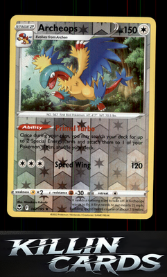 Reverse Holofoil Archeops 147/195 Pokemon Holo Rare SWSH12: Silver Tempest Card