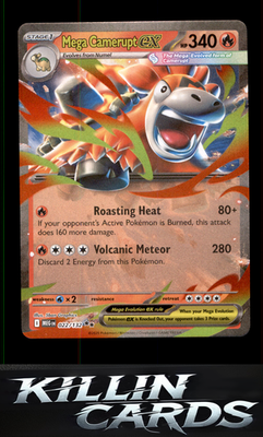 Mega Camerupt ex - 022/132 022/132 Pokemon Double Rare ME01: Mega Evolution Card