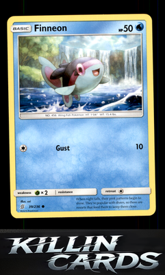 Finneon 39/236 Pokemon Common SM - Unified Minds Card NM
