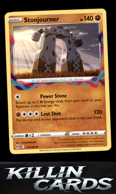 Stonjourner 111/196 Pokemon Rare SWSH11: Lost Origin Card NM