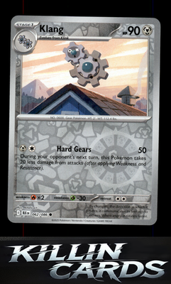 Reverse Holofoil Klang 062/086 Pokemon Common SV: Black Bolt Card NM