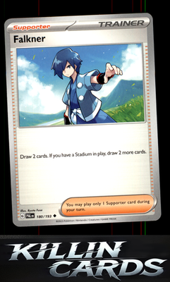 Falkner - 180/193 180/193 Pokemon Uncommon SV02: Paldea Evolved Card NM