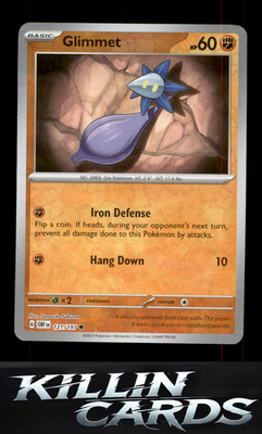 Reverse Holofoil Glimmet - 121/197 121/197 Pokemon Common SV03: Obsidian Flames