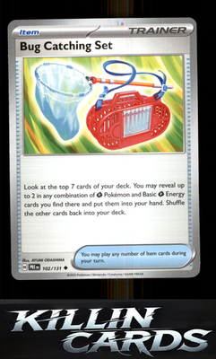Bug Catching Set 102/131 Pokemon Uncommon SV: Prismatic Evolutions Card NM
