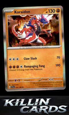 Koraidon 124/198 Pokemon Rare SV01: Scarlet & Violet Base Set Card NM