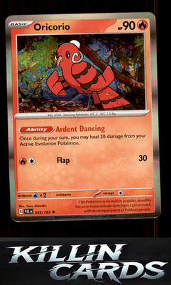 Oricorio 033/193 Pokemon Rare SV02: Paldea Evolved Card NM