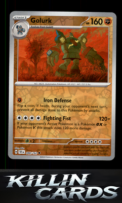 Reverse Holofoil Golurk 088/162 Pokemon Uncommon SV05: Temporal Forces Card NM