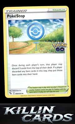 PokeStop 068/078 Pokemon Uncommon Pokemon GO Card LP